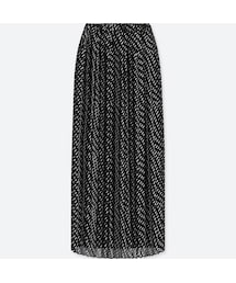 UNIQLO | ハイウエストプリーツスカート（ジオメトリック・丈長め93～95cm）＋EC(スカート)