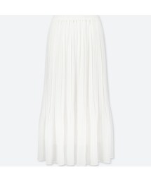 UNIQLO | ハイウエストシフォンプリーツスカート（丈標準76～80cm）(スカート)