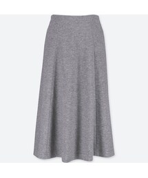 UNIQLO | ウールブレンドジャージーボリュームスカート（丈標準73～77cm）(スカート)