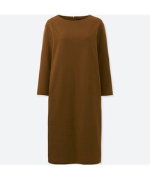 UNIQLO | カットソーシフトワンピース（7分袖）(ワンピース)