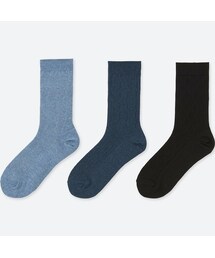 UNIQLO | レギュラーソックス（ジャガード・3足組）(レギンス/スパッツ)
