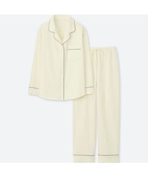 UNIQLO | コットンパイピングパジャマ（長袖）＋E(ルームウェア/パジャマ)