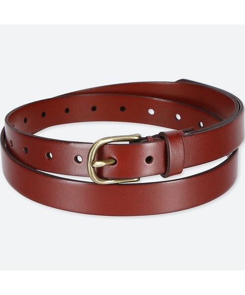 UNIQLO（ユニクロ）の「ヴィンテージスキニーベルト（ベルト・レディース・BROWN 36/DARK BROWN 39/RED 17・フリー）」の3枚目の写真