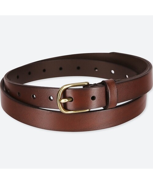 UNIQLO（ユニクロ）の「ヴィンテージスキニーベルト（ベルト・レディース・BROWN 36/DARK BROWN 39/RED 17・フリー）」の2枚目の写真