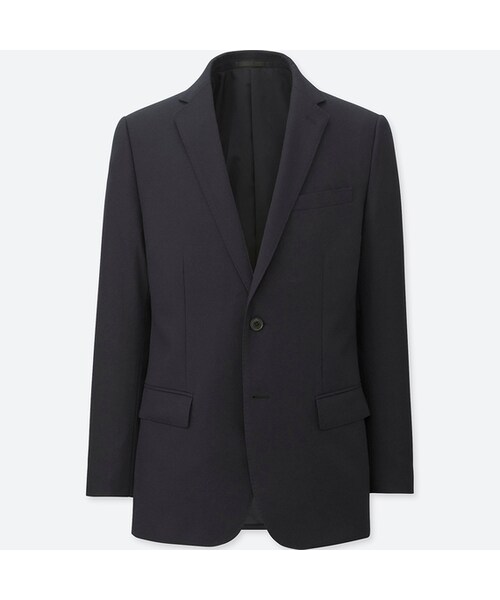 UNIQLO（ユニクロ）の「ストレッチウールジャケット（スリム・ツイル）（その他アウター・メンズ・NAVY 69/GRAY 07/BLACK 09・M/L/XL/S/XS/3XL/4XL/XXL）」の3枚目の写真