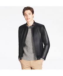 UNIQLO | ネオレザーシングルライダースジャケット(ブルゾン)