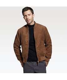 UNIQLO | スウェードタッチリブブルゾン(ブルゾン)