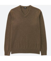 UNIQLO | カシミヤVネックセーター（長袖）(ニット/セーター)