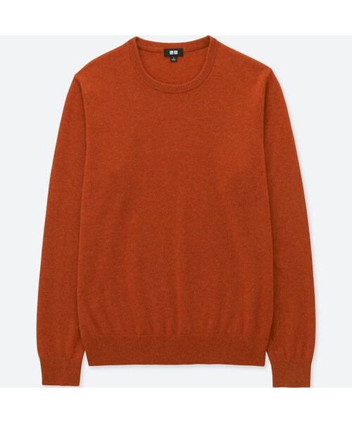 UNIQLO（ユニクロ）の「カシミヤクルーネックセーター（長袖）（ニット/セーター・メンズ・PURPLE 78/DARK GRAY 08/BLACK 09/GRAY 03/NAVY 69/KHAKI 33/ORANGE 24/GREEN 53・3XL/L/XL/XS/XXL/4XL/S/M）」の8枚目の写真