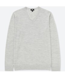 UNIQLO | エクストラファインメリノVネックセーター（長袖）(ニット/セーター)