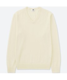 UNIQLO | カシミヤVネックセーター（長袖・EC特別カラー）(ニット/セーター)