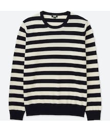 UNIQLO | カシミヤボーダークルーネックセーター（長袖）(ニット/セーター)