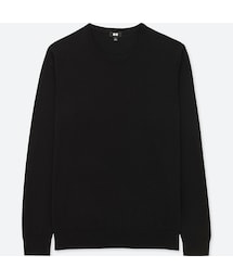 UNIQLO | エクストラファインメリノクルーネックセーター（長袖）(ニット/セーター)