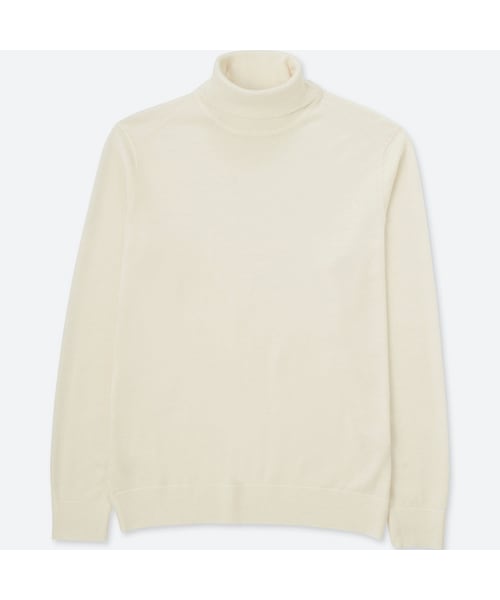 UNIQLO（ユニクロ）の「エクストラファインメリノタートルネックセーター（長袖）（ニット/セーター・メンズ・GRAY 03/DARK ORANGE 28/NAVY 69/DARK GRAY 08/WHITE 00・3XL/XXL/4XL）」の2枚目の写真