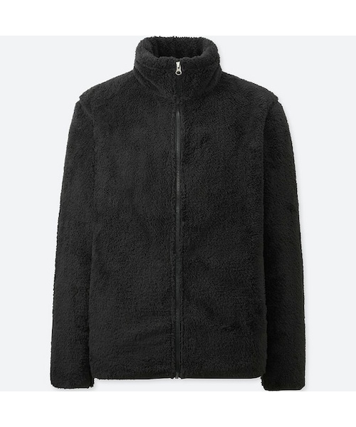 UNIQLO（ユニクロ）の「シルキーフリースジャケット（長袖）（その他アウター・メンズ・NAVY 69/WINE 18/BLUE 67/DARK GREEN 58/OFF WHITE 01/KHAKI 33/BLACK 09・S/XXL/L/XL/M/3XL/XS/4XL）」の3枚目の写真