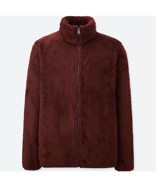 UNIQLO（ユニクロ）の「シルキーフリースジャケット（長袖）（その他アウター・メンズ・NAVY 69/WINE 18/BLUE 67/DARK GREEN 58/OFF WHITE 01/KHAKI 33/BLACK 09・S/XXL/L/XL/M/3XL/XS/4XL）」の7枚目の写真