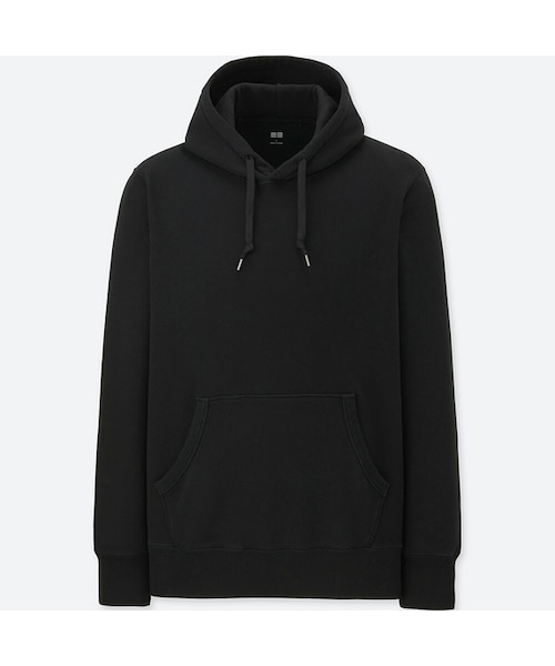 UNIQLO（ユニクロ）の「スウェットプルパーカ（長袖）（パーカー・メンズ・DARK GRAY 08/OFF WHITE 01/GRAY 03/BLACK 09/NAVY 69・XXL/XL/S/M/L/3XL/XS/4XL）」の2枚目の写真