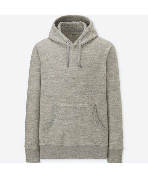UNIQLO（ユニクロ）の「スウェットプルパーカ（長袖）（パーカー・メンズ・DARK GRAY 08/OFF WHITE 01/GRAY 03/BLACK 09/NAVY 69・XXL/XL/S/M/L/3XL/XS/4XL）」の4枚目の写真
