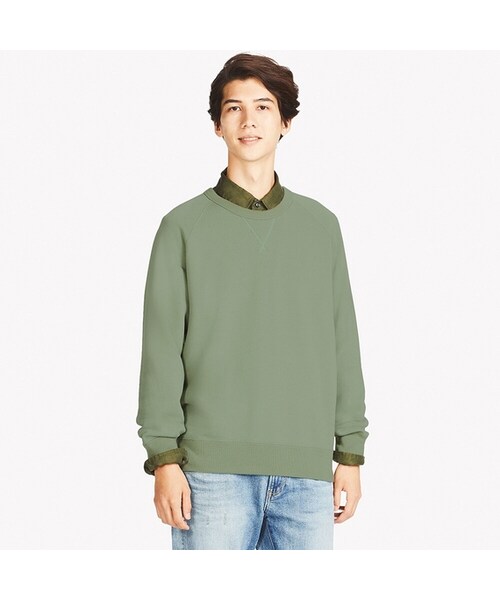 UNIQLO（ユニクロ）の「スウェットシャツ（長袖）（パーカー・メンズ・BLUE 66/GRAY 03/GREEN 53/PINK 12/NAVY 69/LIGHT GRAY 02/BLACK 09・3XL/L/S/XXL/M/XL/XS/4XL）」の4枚目の写真