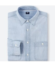 UNIQLO | シャンブレーワークシャツ（長袖）(シャツ/ブラウス)