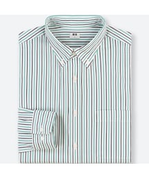 UNIQLO | エクストラファインコットンブロードストライプシャツ（ボタンダウン・長袖）(シャツ/ブラウス)