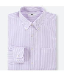 UNIQLO | ファインクロスストライプシャツ（長袖）(シャツ/ブラウス)
