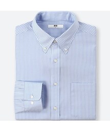 UNIQLO | ファインクロスストライプシャツ（長袖）＋E(シャツ/ブラウス)