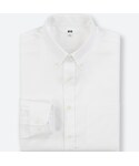 ユニクロ | ファインクロスオックスフォードシャツ（長袖）(襯衫)