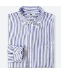 UNIQLO | ファインクロスストレッチスリムフィットストライプシャツ（長袖）(シャツ/ブラウス)