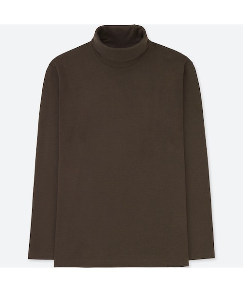 UNIQLO（ユニクロ）の「ソフトタッチタートルネックT（長袖）（Tシャツ/カットソー・メンズ・NAVY 69/WINE 19/BLACK 09/DARK BROWN 38/KHAKI 33/GRAY 04/WHITE 00/GRAY 07・L/S/XS/XL/M/XXL）」の6枚目の写真
