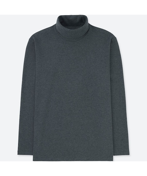 UNIQLO（ユニクロ）の「ソフトタッチタートルネックT（長袖）（Tシャツ/カットソー・メンズ・NAVY 69/WINE 19/BLACK 09/DARK BROWN 38/KHAKI 33/GRAY 04/WHITE 00/GRAY 07・L/S/XS/XL/M/XXL）」の5枚目の写真