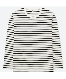 UNIQLO | ウォッシュボーダーT（長袖）(Tシャツ/カットソー)