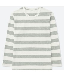 UNIQLO | ウォッシュボーダーT（長袖）(Tシャツ/カットソー)