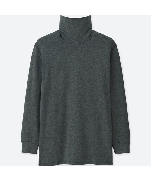 UNIQLO（ユニクロ）の「ヒートテックエクストラウォームタートル（9分袖・極暖）（その他アンダーウェア/インナー・メンズ・WINE 19/WHITE 00/BLACK 09/DARK GRAY 08/NAVY 69・M/XL/XXL/S/XS/L/4XL/3XL）」の4枚目の写真
