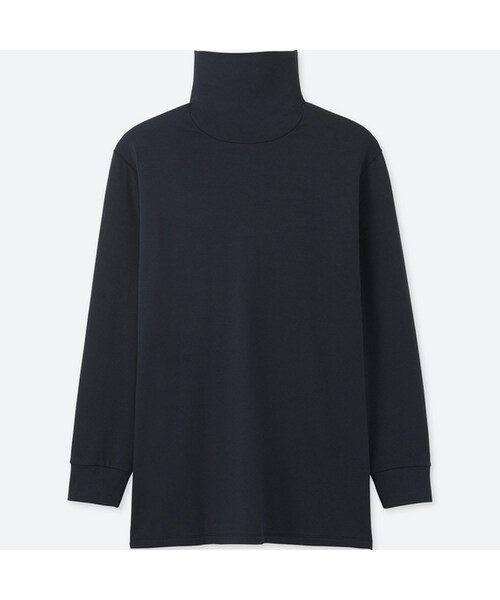 UNIQLO（ユニクロ）の「ヒートテックエクストラウォームタートル（9分袖・極暖）（その他アンダーウェア/インナー・メンズ・WINE 19/WHITE 00/BLACK 09/DARK GRAY 08/NAVY 69・M/XL/XXL/S/XS/L/4XL/3XL）」の5枚目の写真