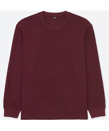 UNIQLO | ダブルフェイスクルーネックT（長袖）＋EC(Tシャツ/カットソー)