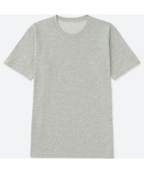 UNIQLO（ユニクロ）の「ドライカラークルーネックT（半袖）（Tシャツ/カットソー・メンズ・BLUE 63/BROWN 35/NAVY 69/OLIVE 56/WHITE 00/GRAY 03/BLUE 67/DARK GRAY 08/BLACK 09・XL/M/XS/4XL/S/L/XXL/3XL）」の4枚目の写真