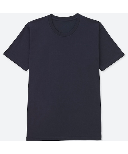 UNIQLO（ユニクロ）の「ドライカラークルーネックT（半袖）（Tシャツ/カットソー・メンズ・BLUE 63/BROWN 35/NAVY 69/OLIVE 56/WHITE 00/GRAY 03/BLUE 67/DARK GRAY 08/BLACK 09・XL/M/XS/4XL/S/L/XXL/3XL）」の8枚目の写真