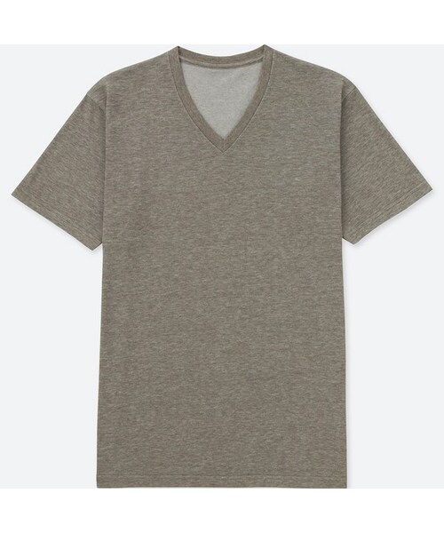 UNIQLO（ユニクロ）の「ドライカラーＶネックT（半袖）（Tシャツ/カットソー・メンズ・BLUE 66/WHITE 00/NAVY 69/GRAY 03/WINE 19/DARK GREEN 58/DARK GRAY 08/KHAKI 33/BLACK 09・XL/S/L/M/XXL/4XL/XS/3XL）」の7枚目の写真