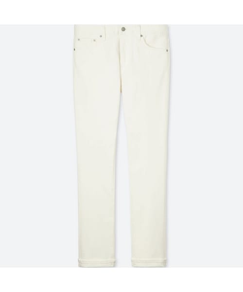 UNIQLO（ユニクロ）の「ストレッチセルビッジスリムフィットジーンズ（デニムパンツ・メンズ・BLACK 09/NAVY 69/WHITE 00・32/42/27/28/44/30/38/33/35/29/46/36/31/34/40）」の2枚目の写真