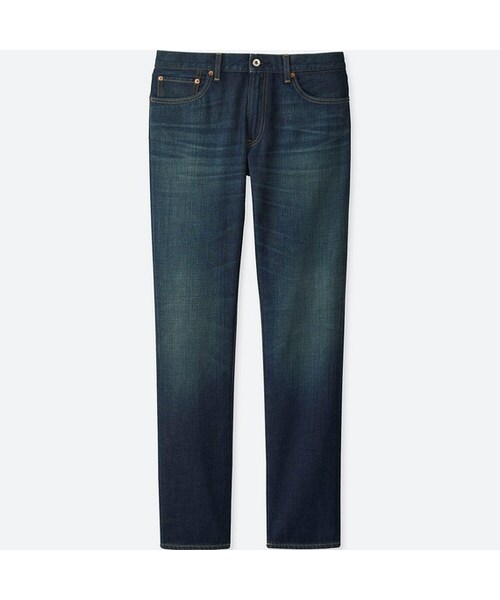 UNIQLO（ユニクロ）の「レギュラーフィットジーンズ（ソフト）＋EC（デニムパンツ・メンズ・BLUE 65/BLUE 66/BLUE 68・44/38/34/40/35/29/30/28/31/36/32/33/42/46）」の2枚目の写真