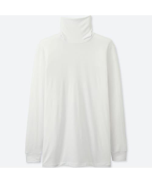 UNIQLO（ユニクロ）の「ヒートテックタートルネックT（9分袖）（その他トップス・メンズ・DARK GRAY 08/WHITE 00/BLACK 09/NAVY 69・XXL/S/3XL/4XL/M/XL/XS/L）」の2枚目の写真