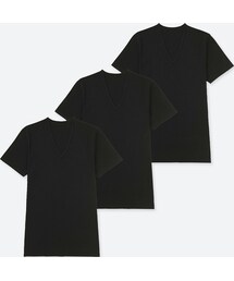 UNIQLO | コットンフライスVネックT（半袖・3枚組）(その他トップス)