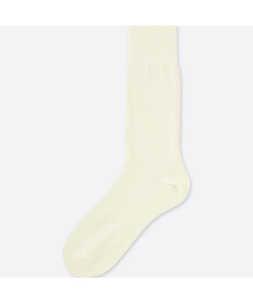 UNIQLO（ユニクロ）の「スーピマコットンリンクスソックス（ソックス/靴下・メンズ・DARK BROWN 38/RED 16/BLACK 09/GRAY 03/WHITE 00/NAVY 69/DARK GRAY 08・25-27/27-29）」の2枚目の写真