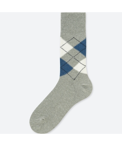 UNIQLO（ユニクロ）の「アーガイルソックス（ソックス/靴下・メンズ・WHITE 00/BLACK 09/GRAY 03/DARK GRAY 08/NAVY 69/DARK BROWN 38/RED 16・27-29/25-27）」の3枚目の写真