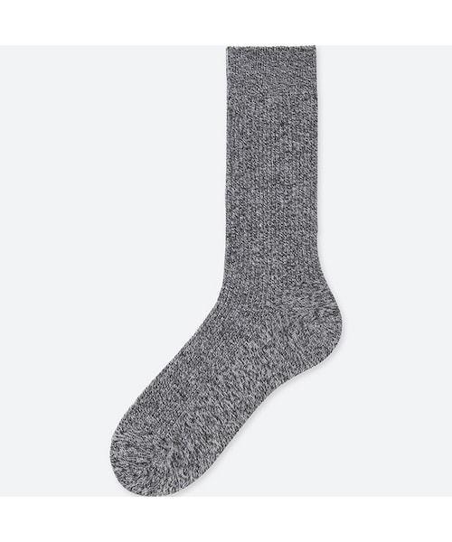 UNIQLO（ユニクロ）の「50色ソックス（消臭機能付き）（ソックス/靴下・メンズ・DARK GRAY 08/LIGHT PURPLE 70/GRAY 05/WINE 18/YELLOW 41/BLUE 61/82 82/GREEN 51/BLUE 67/LIGHT ORANGE 21/95 95/GRAY 03・25-27）」の2枚目の写真