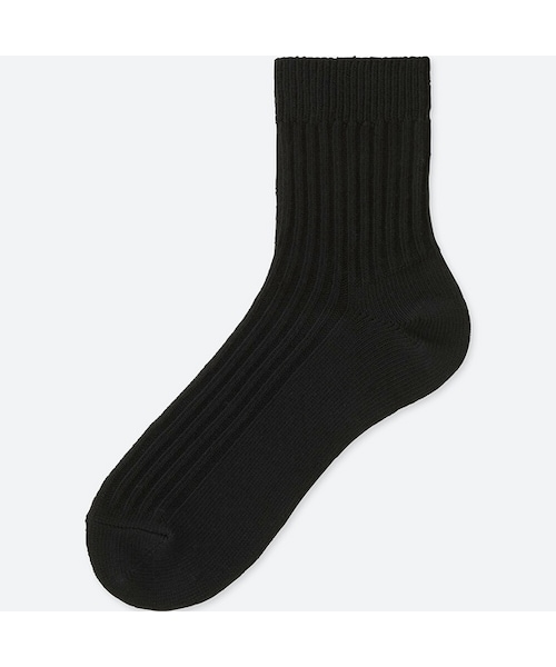 UNIQLO（ユニクロ）の「リブハーフソックス（ソックス/靴下・メンズ・WHITE 00/BLACK 09・25-27/27-29）」の2枚目の写真