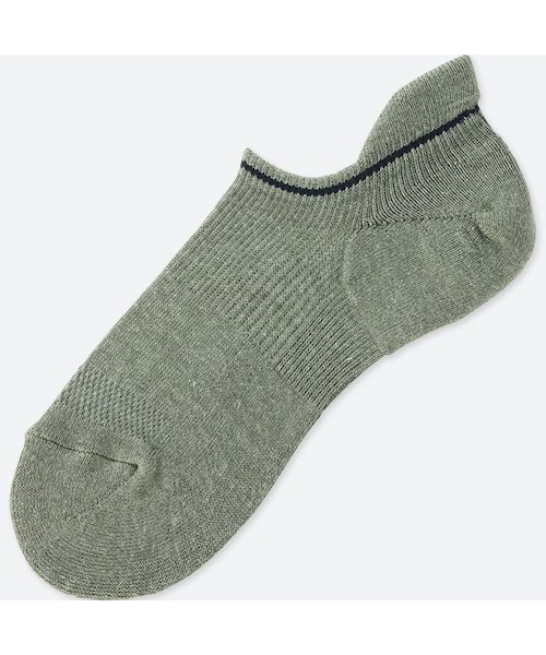 UNIQLO（ユニクロ）の「スポーツショートソックス（ソックス/靴下・メンズ・RED 15/OLIVE 57/YELLOW 43/BLUE 66/GRAY 07/BLACK 09/BLUE 68/WHITE 00・25-27/27-29）」の4枚目の写真