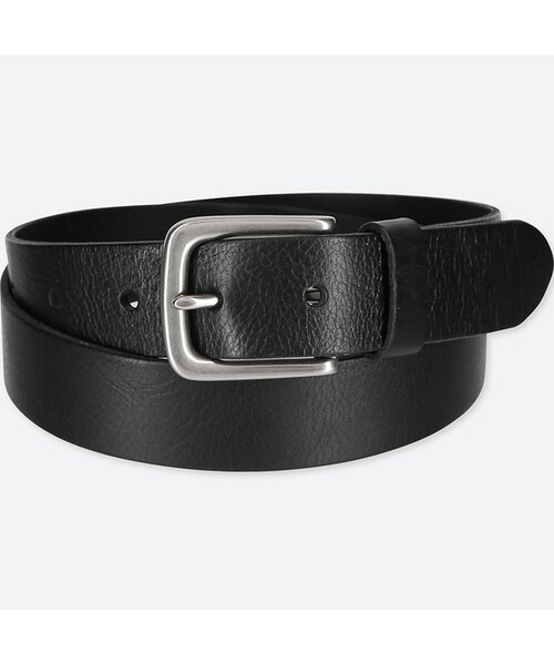 UNIQLO（ユニクロ）の「イタリアンレザーヴィンテージベルト（ベルト・メンズ・BLACK 09/DARK BROWN 38/BROWN 36/BROWN 35・L/M/XL）」の2枚目の写真