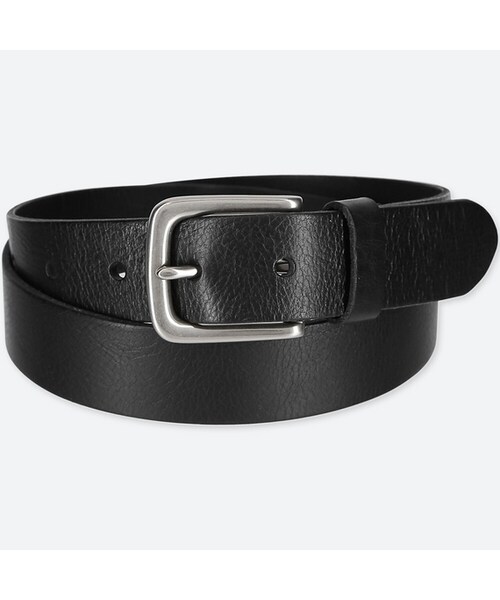 UNIQLO（ユニクロ）の「イタリアンレザーヴィンテージベルト（ベルト・メンズ・BLACK 09/BROWN 36/DARK BROWN 38・M/L）」の2枚目の写真